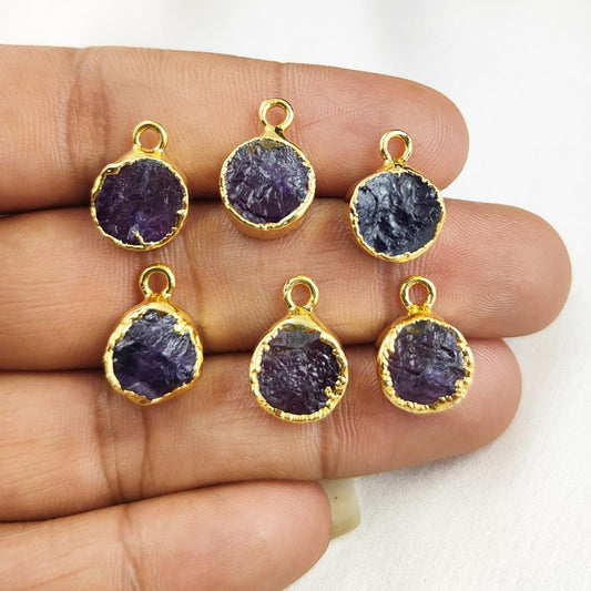 Elegant 10mm Round Amethyst Pendant
