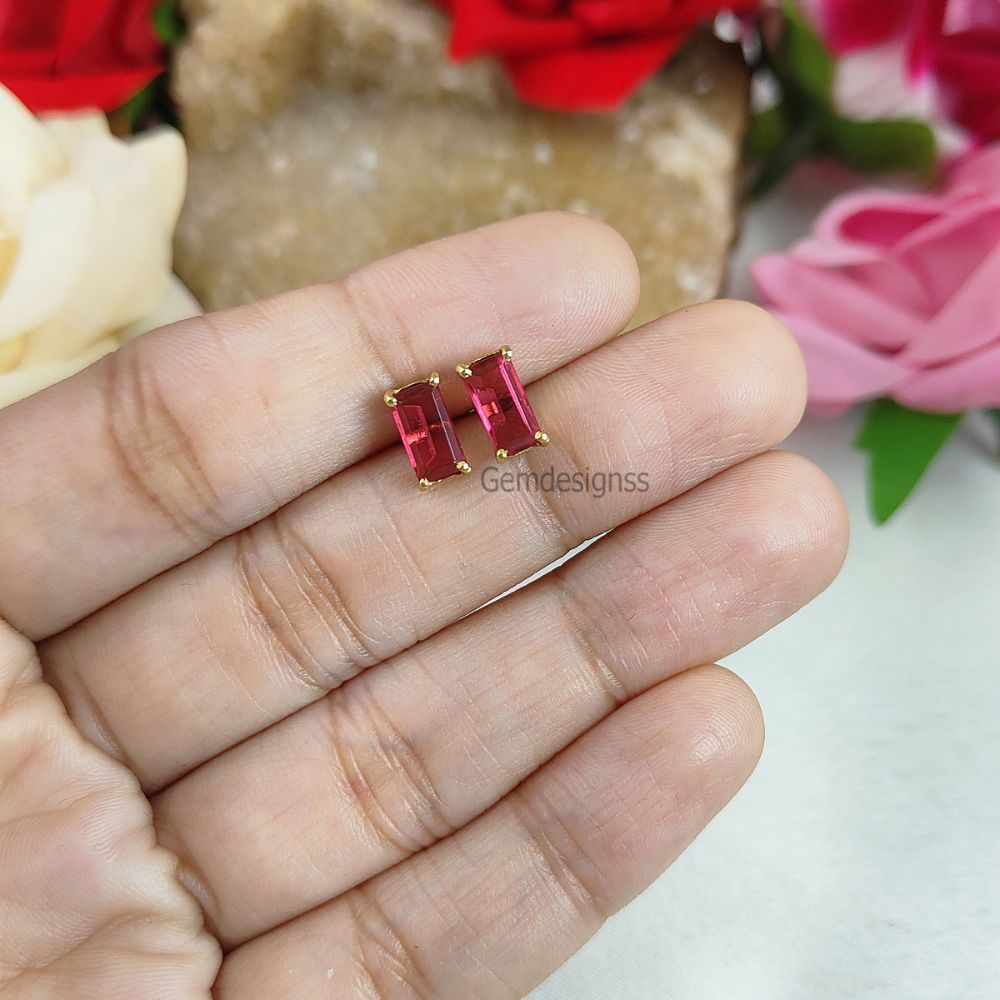 Elegant Ruby Stud Earrings: A Timeless Accessory