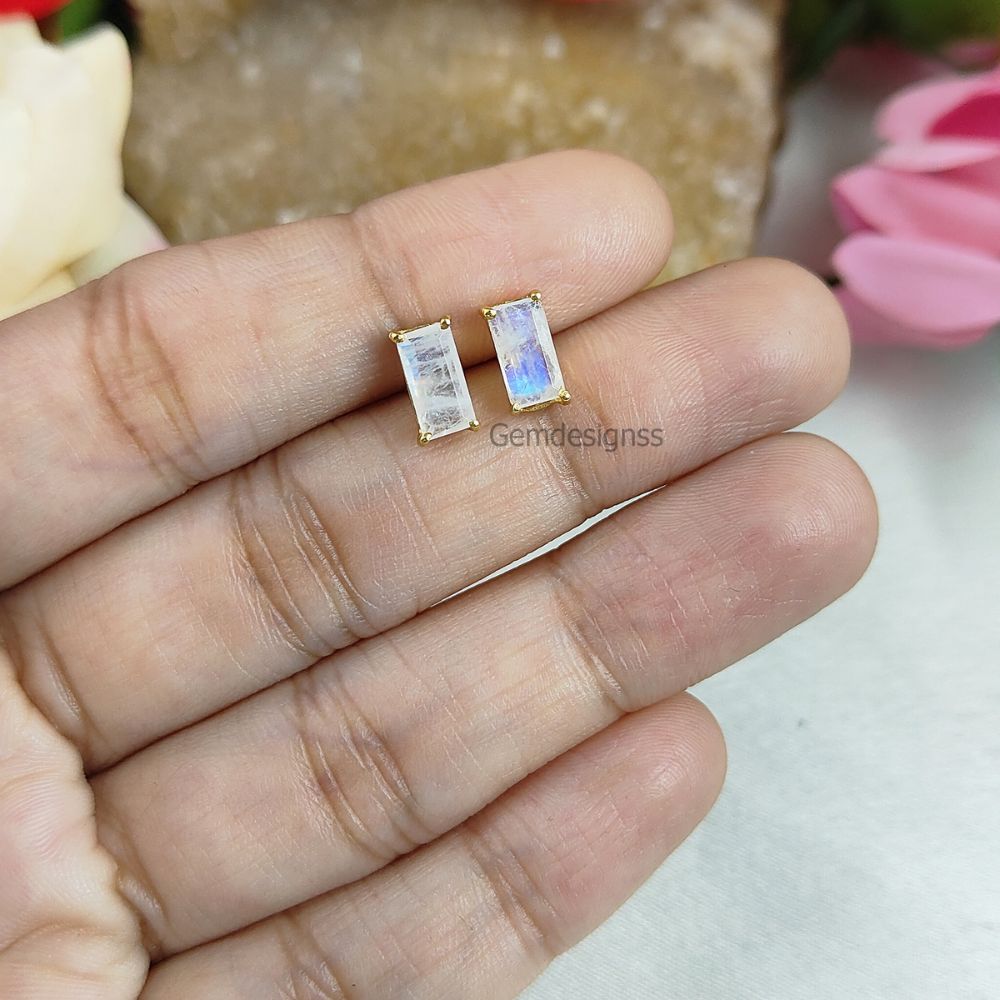 Illuminate Your Style with Rainbow Moonstone Earrings