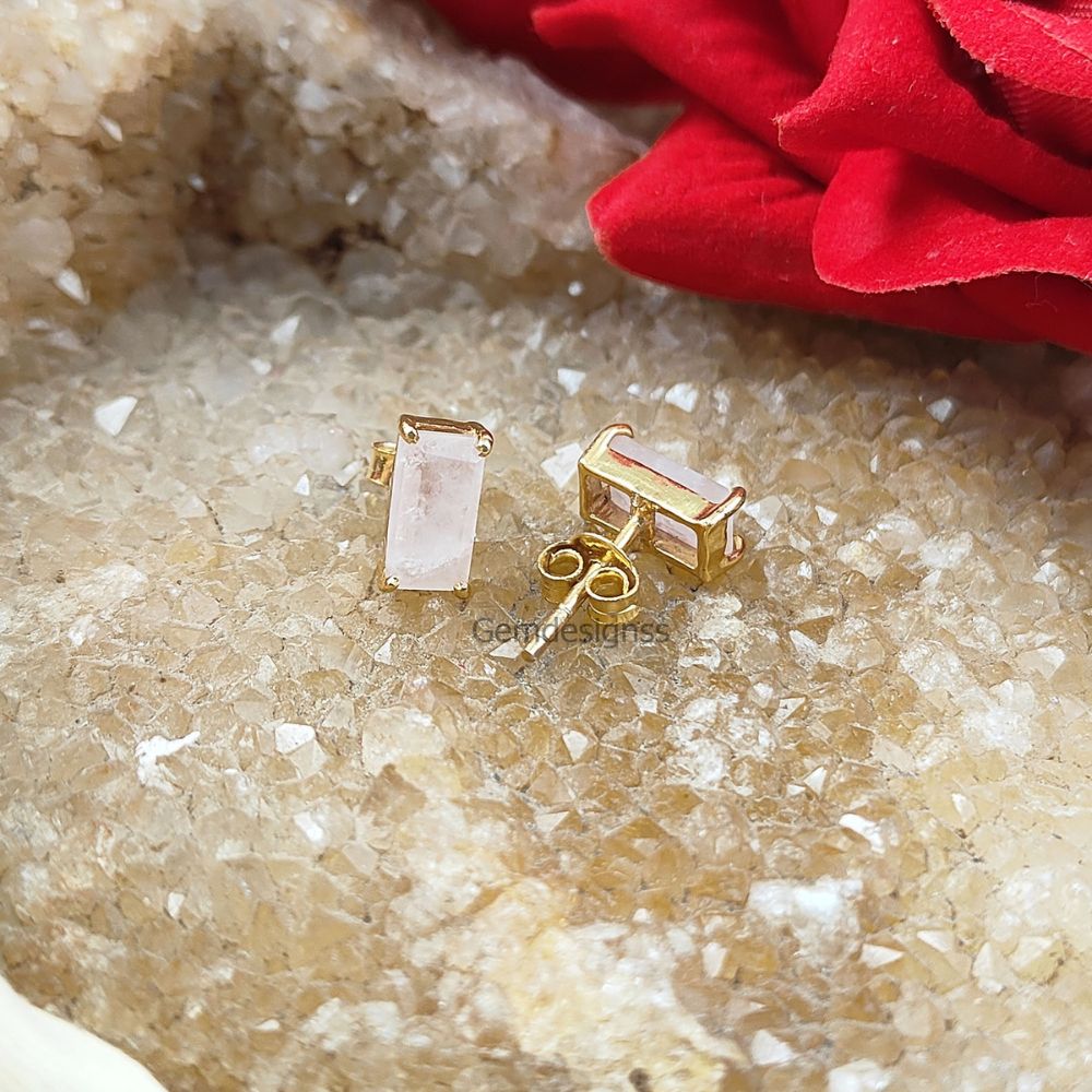 Dainty Rose Quartz Studs: A Perfect Gift