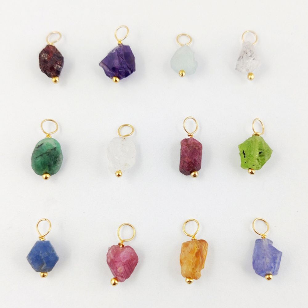 Handcrafted Wire Wrapped Gemstone Charm – Sold Per Piece