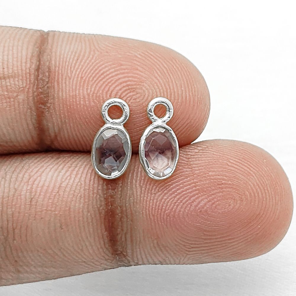 Natural Clear Quartz Pendant – 4x6mm Oval Gemstone in Sterling Silver