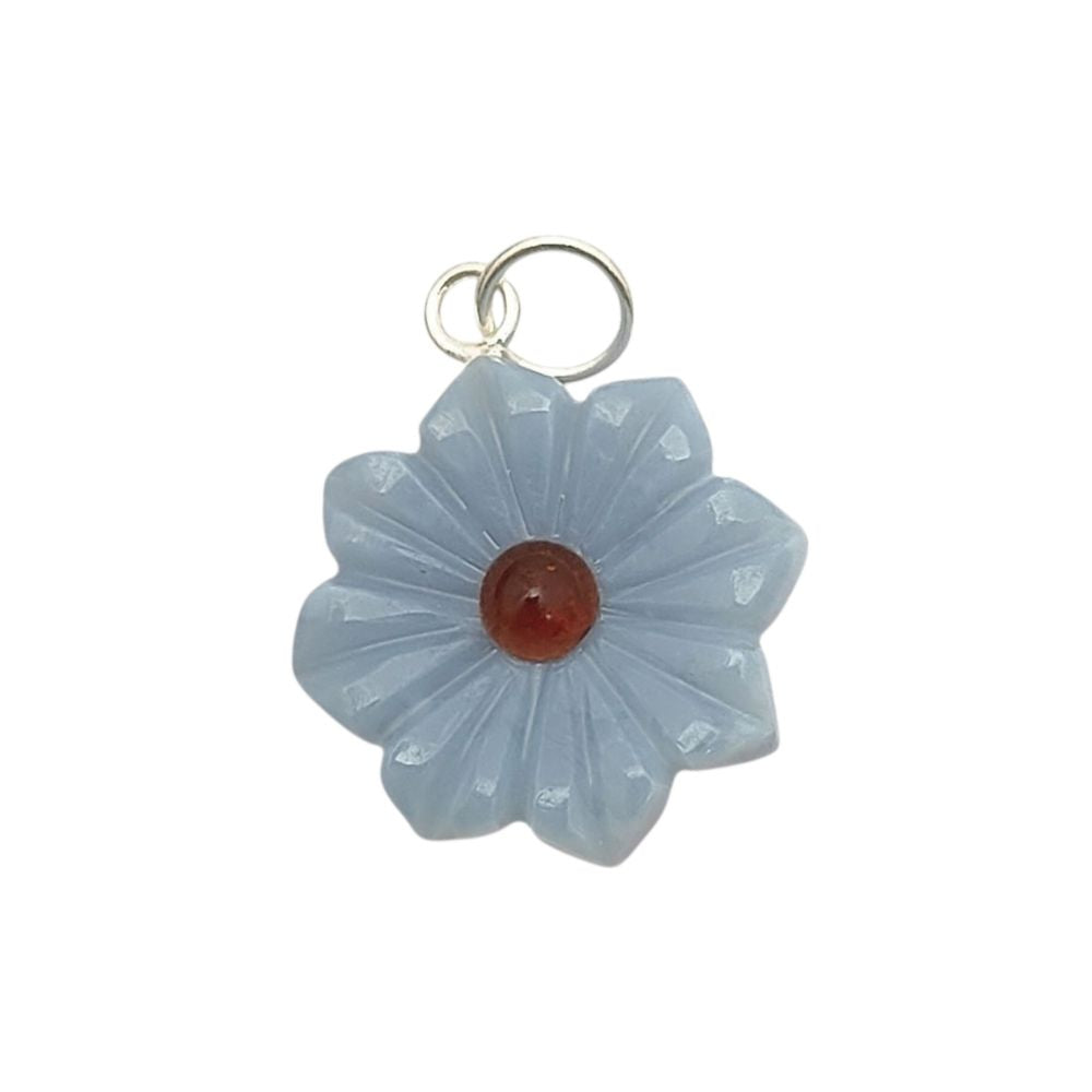 Dainty Multi-Gemstone Flower Charm | Handmade Jewelry Piece for Everyday Wear