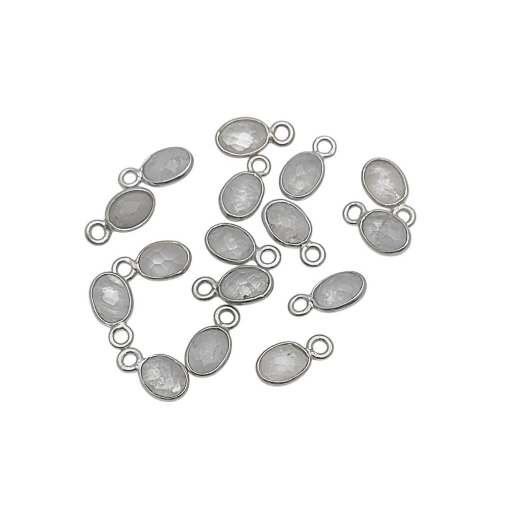 925 Sterling Silver Rainbow Moonstone Pendant