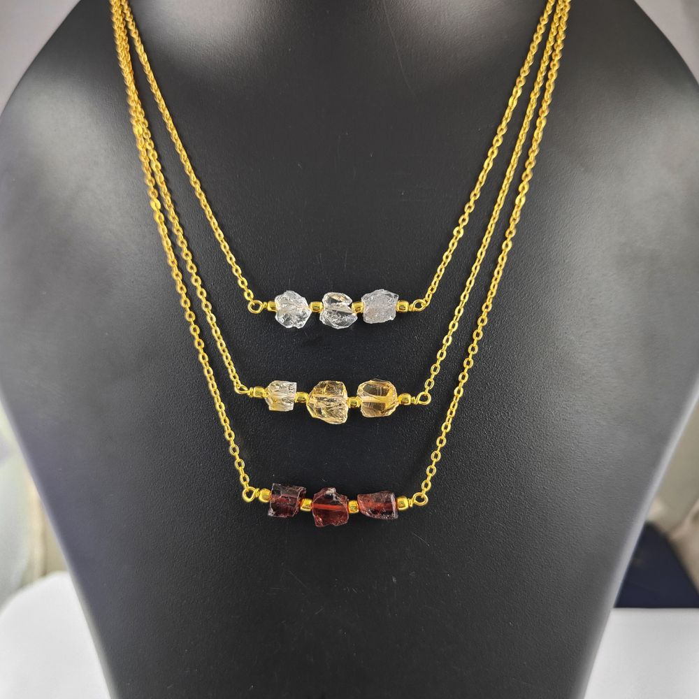 Elegant Raw Herkimer Diamond Necklace – Perfect Gift for Any Occasion