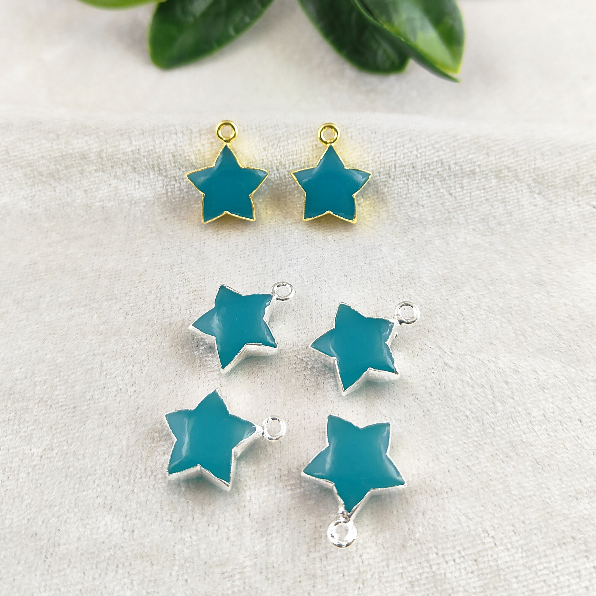 aqua-chalcedony-star-pendant-14mm-gold-electroplated