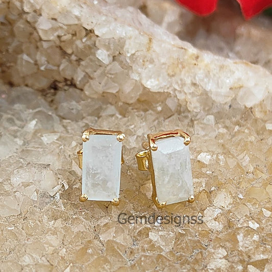Aquamarine Stud Earrings