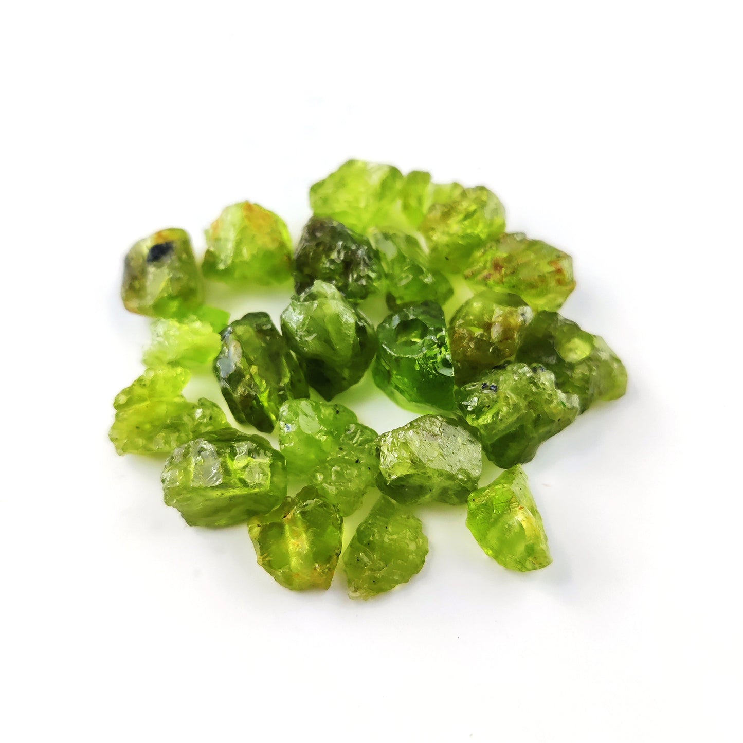 August Birthstone Peridot Beads 3mm Drilled Natural Gemstones for Earrings & Necklaces
