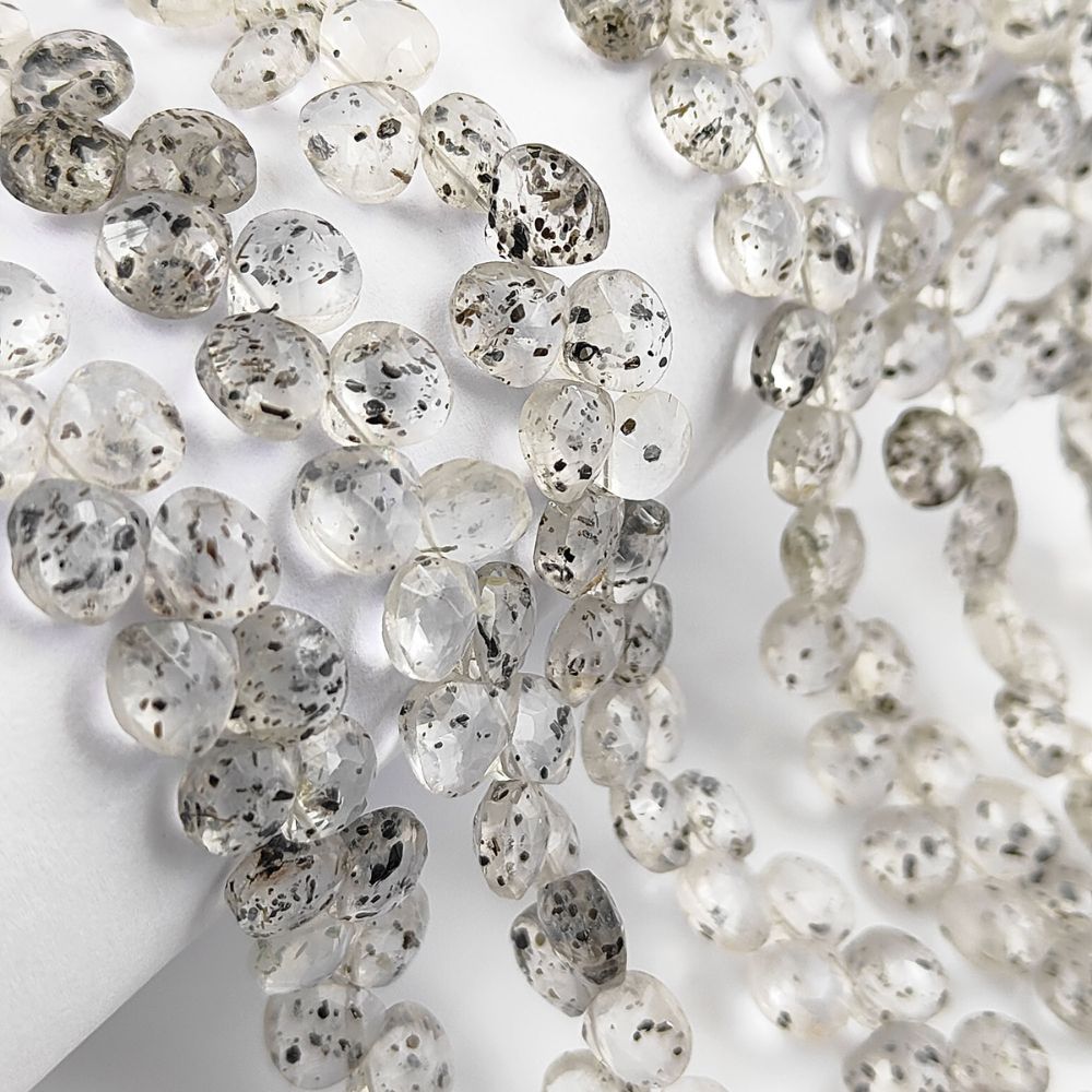 Heart Shaped Black Dot Beads – Ideal for Crafting Beautiful Handmade Jewelry