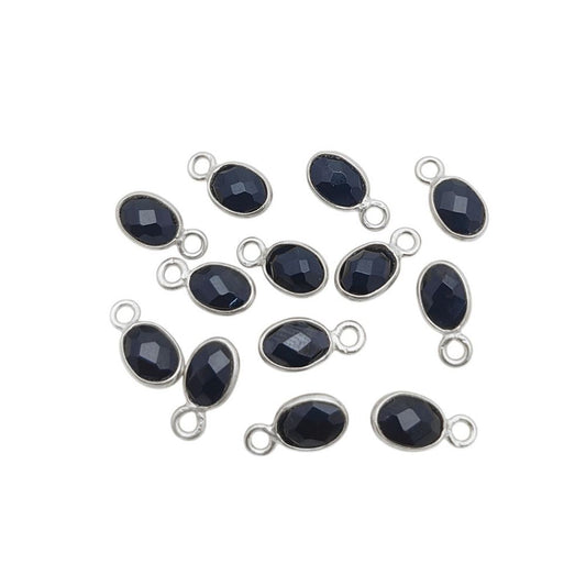 Elegant Black Onyx Pendant – 4x6mm Oval Gemstone in Sterling Silver