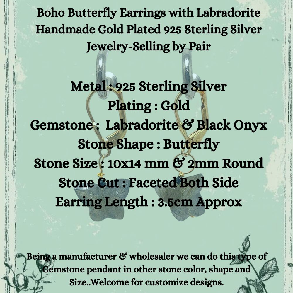 Handmade Boho Butterfly Jewelry