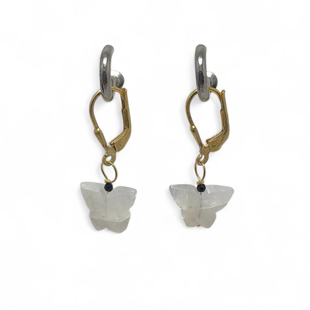 Boho Rainbow Moonstone Earrings
