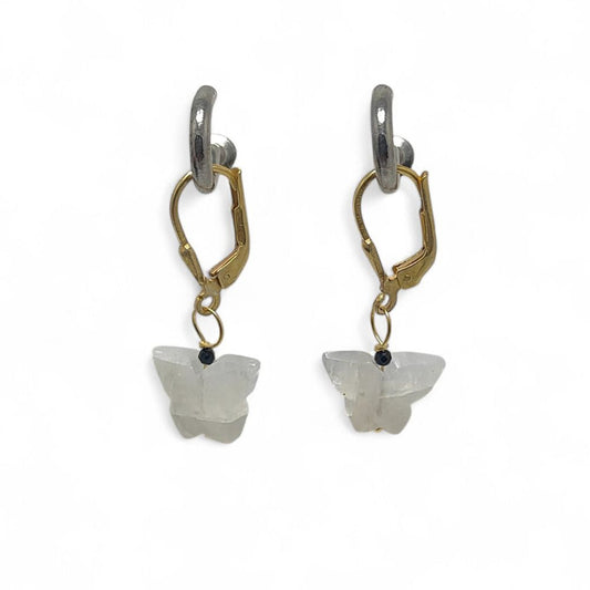 Boho Rainbow Moonstone Earrings