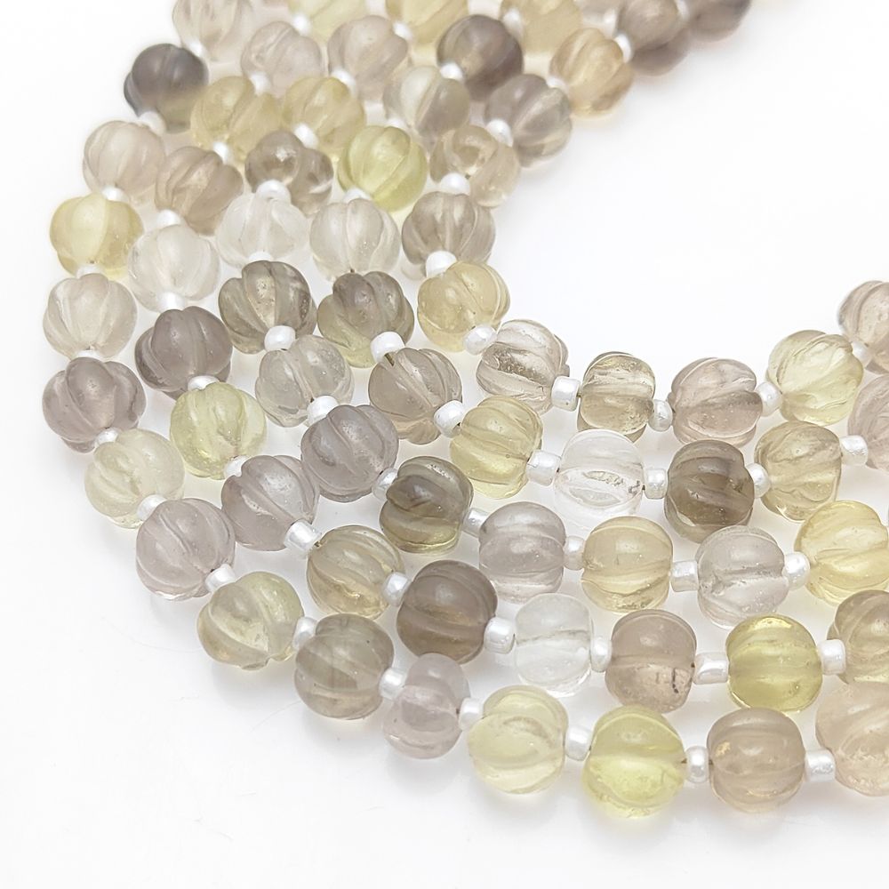 Bio Lemon Quartz Carved Pumpkin Beads – Beautiful Gemstones for Jewelry Makers