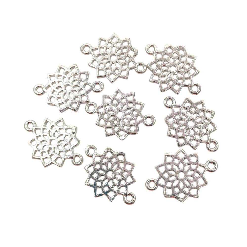 Handmade Gold & Silver 7 Chakra Charm Set Yoga Meditation Jewelry Connectors & DIY Findings- Selling According Variation