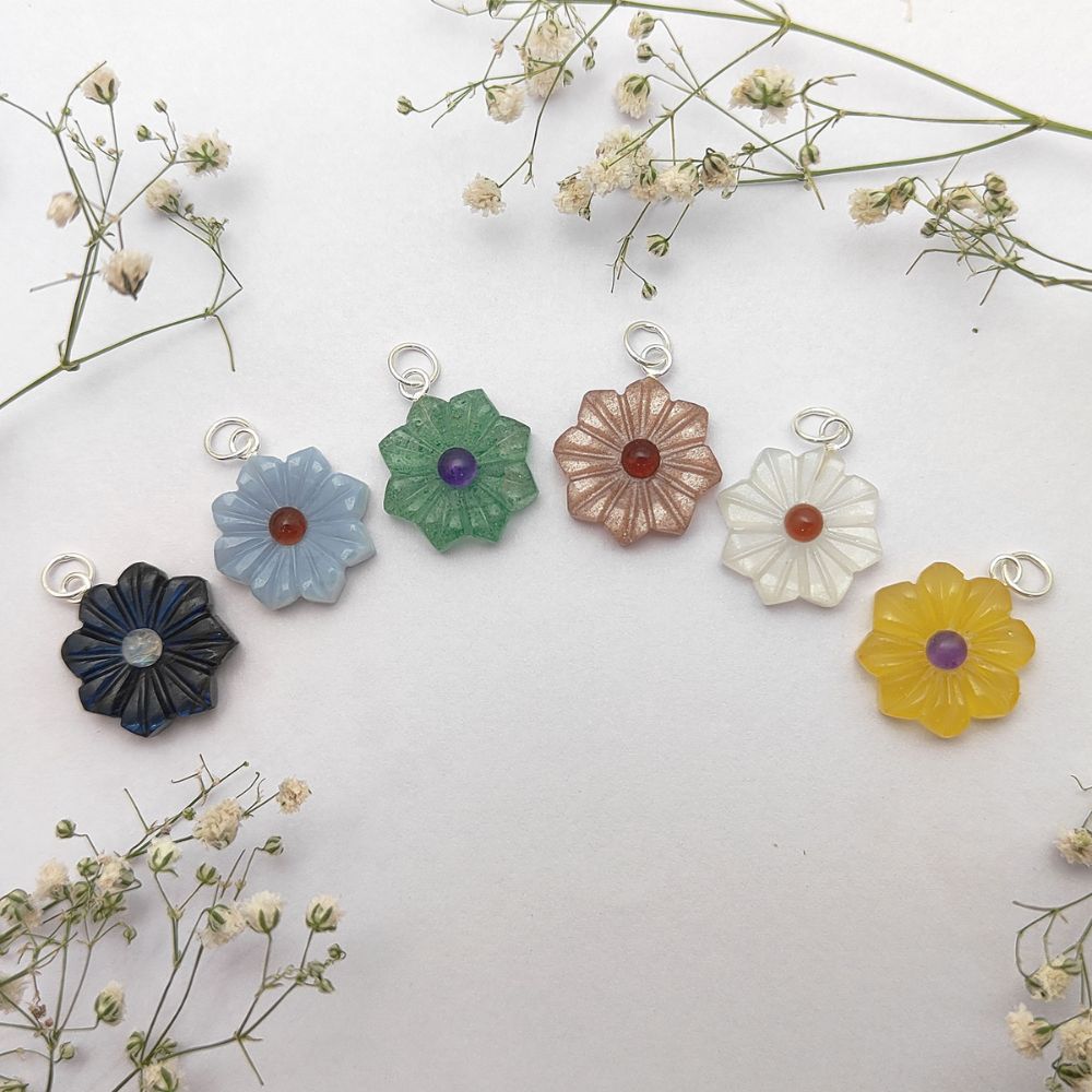 December Birthstone Blue Fire Labradorite Jewelry Charm Handcrafted Gemstone Pendant- Selling Per Piece