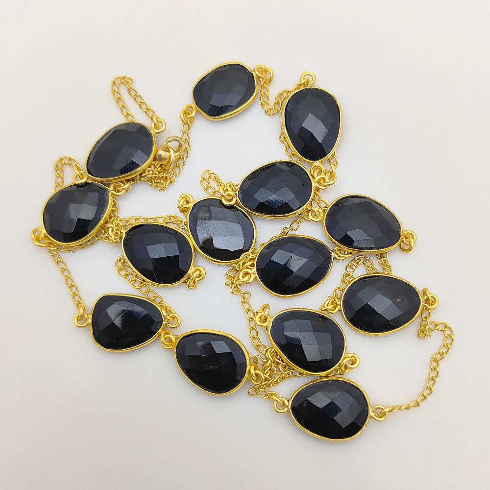 Boho Chic Black Spinel Necklace Gift for Her