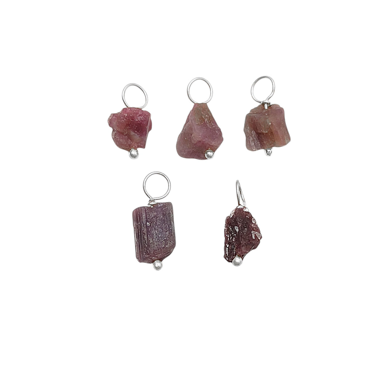 Elegant Natural Ruby Pendant July Birthstone Gemstone for Handmade Jewelry