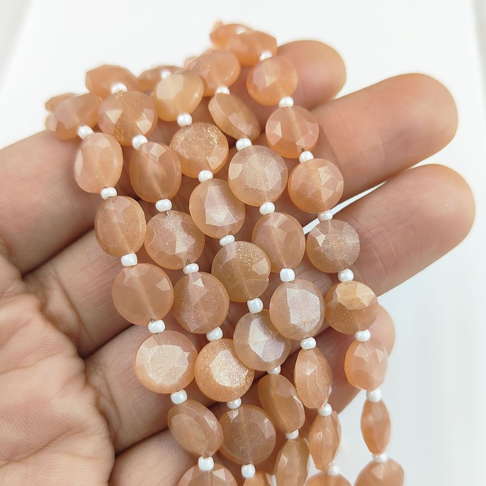 Faceted Coin Shape for Extra Sparkle
