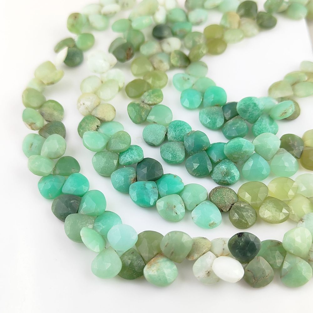 Chrysoprase Gemstone Strand – Perfect for Earrings, Bracelets, and Custom Jewelry Design