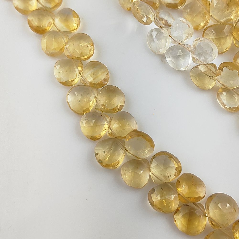 DIY Jewelry Supplies – Citrine Heart Beads for Unique Jewelry Projects