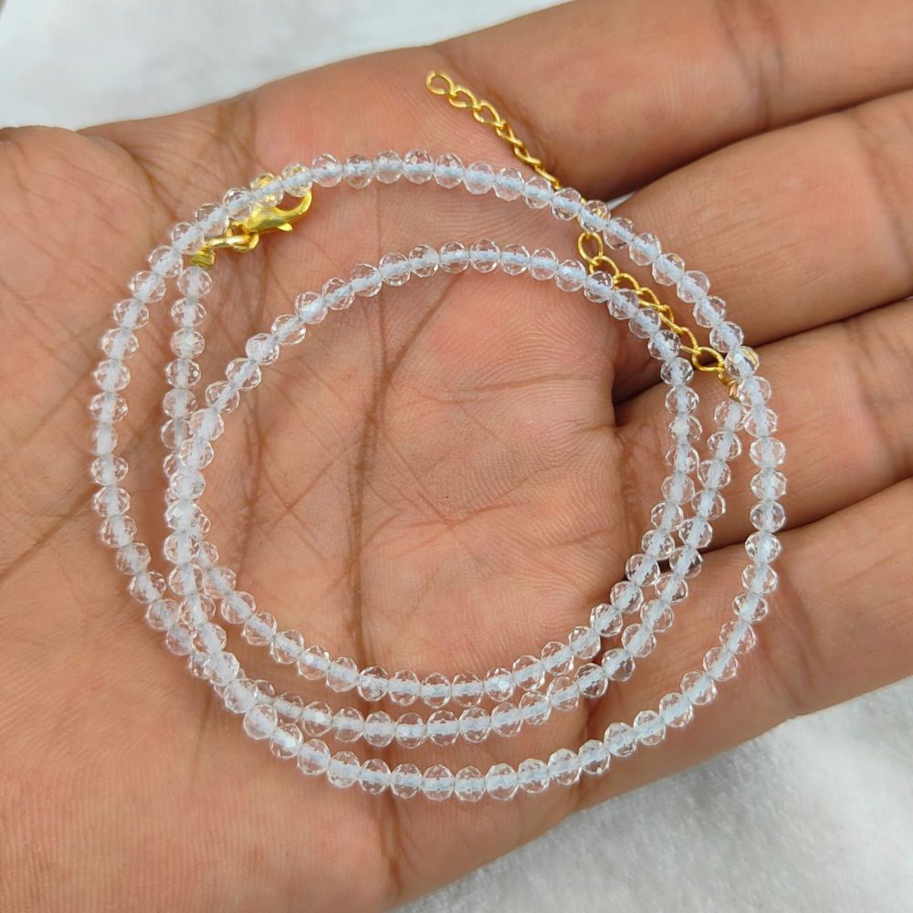 Minimalist Clear Gemstone Necklace – Perfect Gift for Her