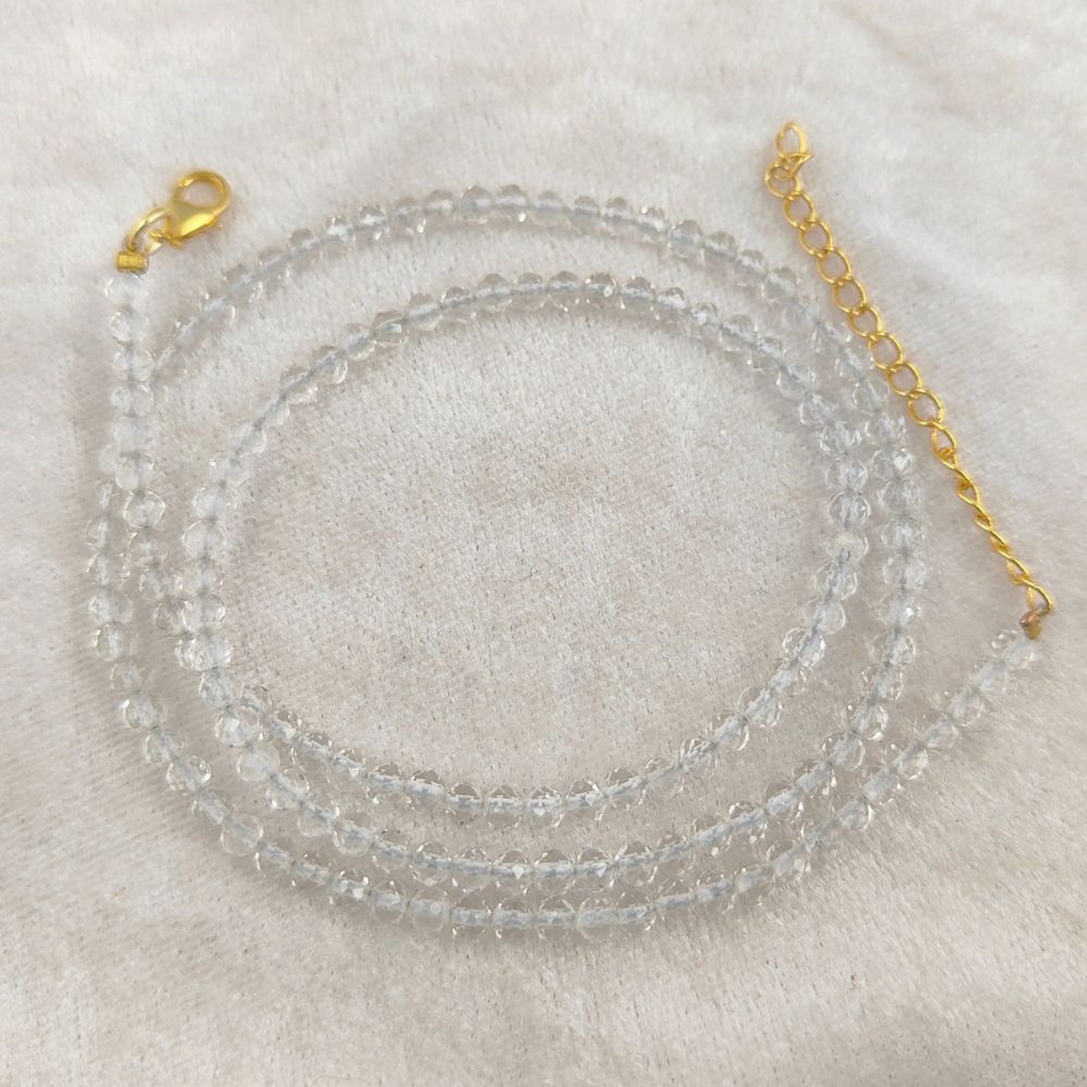 Gold Plated Sterling Silver Crystal Necklace for Women