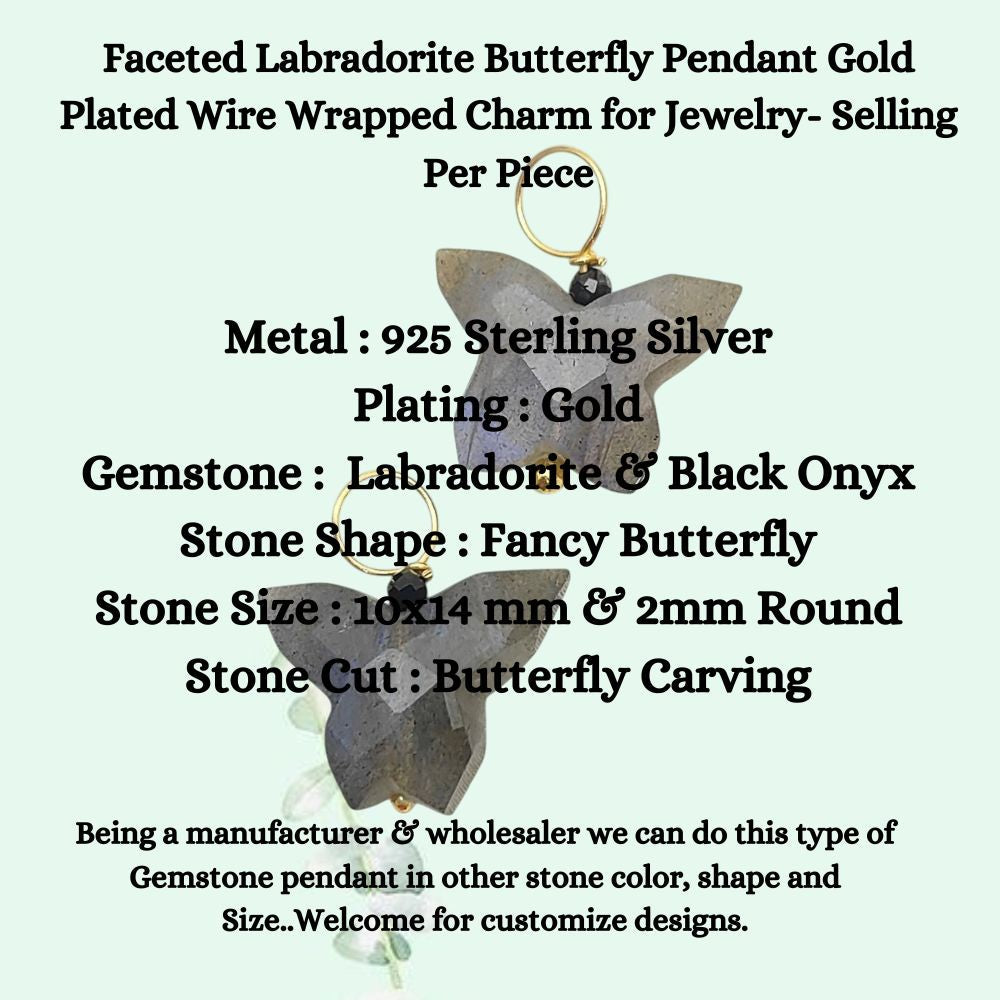 Gold Plated Wire Wrapped Charm