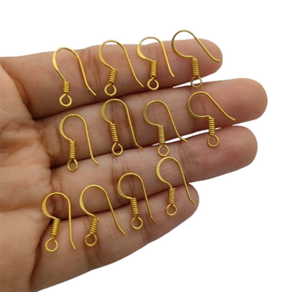 French Hook Earring Wires Gold Plated, Waterproof Silver Ear Wires for DIY Jewelry, Crafts & Handmade Designs Great Gift for Jewelry Makers