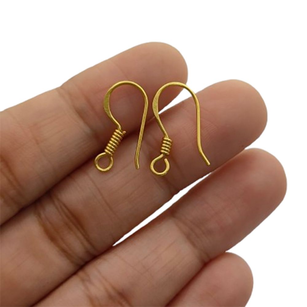 French Hook Earring Wires Gold Plated, Waterproof Silver Ear Wires for DIY Jewelry, Crafts & Handmade Designs Great Gift for Jewelry Makers