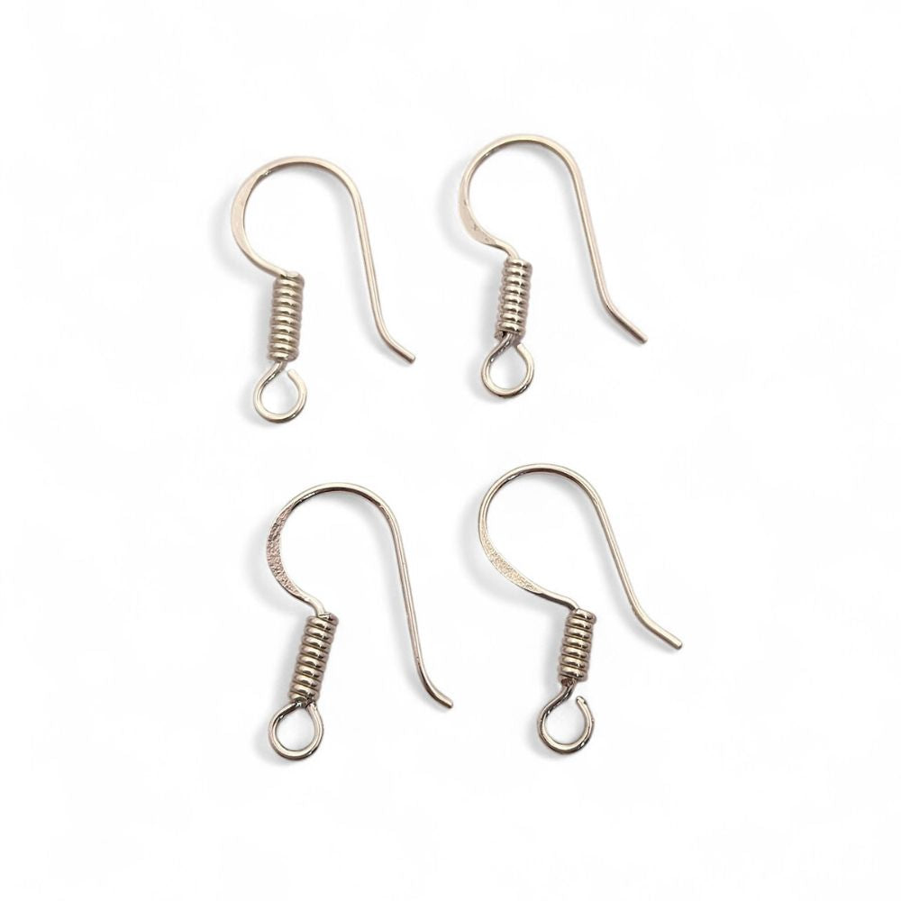 French Hook Earring Wires Gold Plated, Waterproof Silver Ear Wires for DIY Jewelry, Crafts & Handmade Designs Great Gift for Jewelry Makers