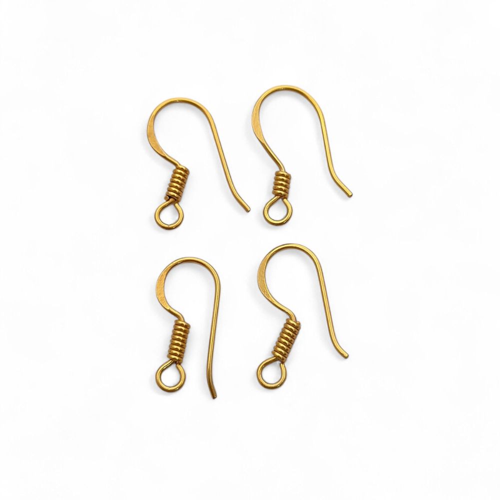 French Hook Earring Wires Gold Plated, Waterproof Silver Ear Wires for DIY Jewelry, Crafts & Handmade Designs Great Gift for Jewelry Makers
