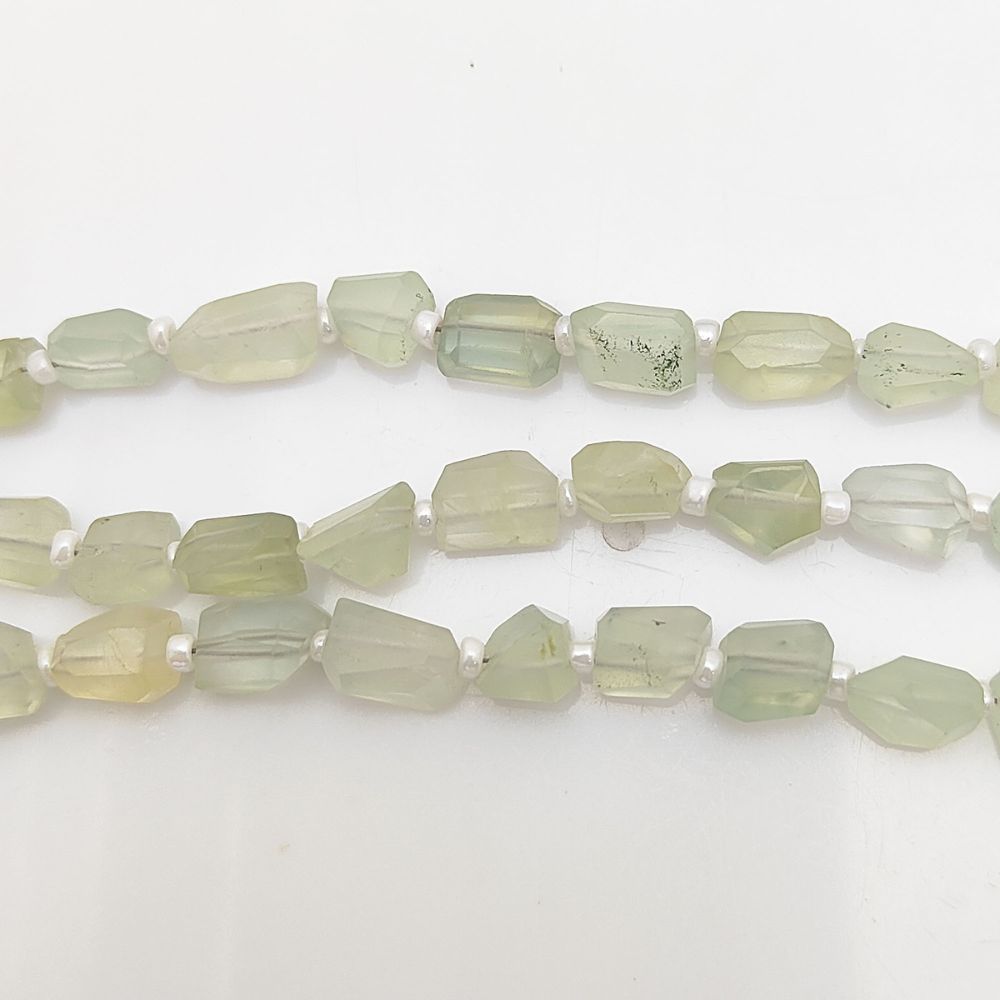 Genuine Green Prehnite Nugget Shape Beads 5-12 mm Gemstone Bead For DIY Jewelry Making For Bracelets & Necklaces