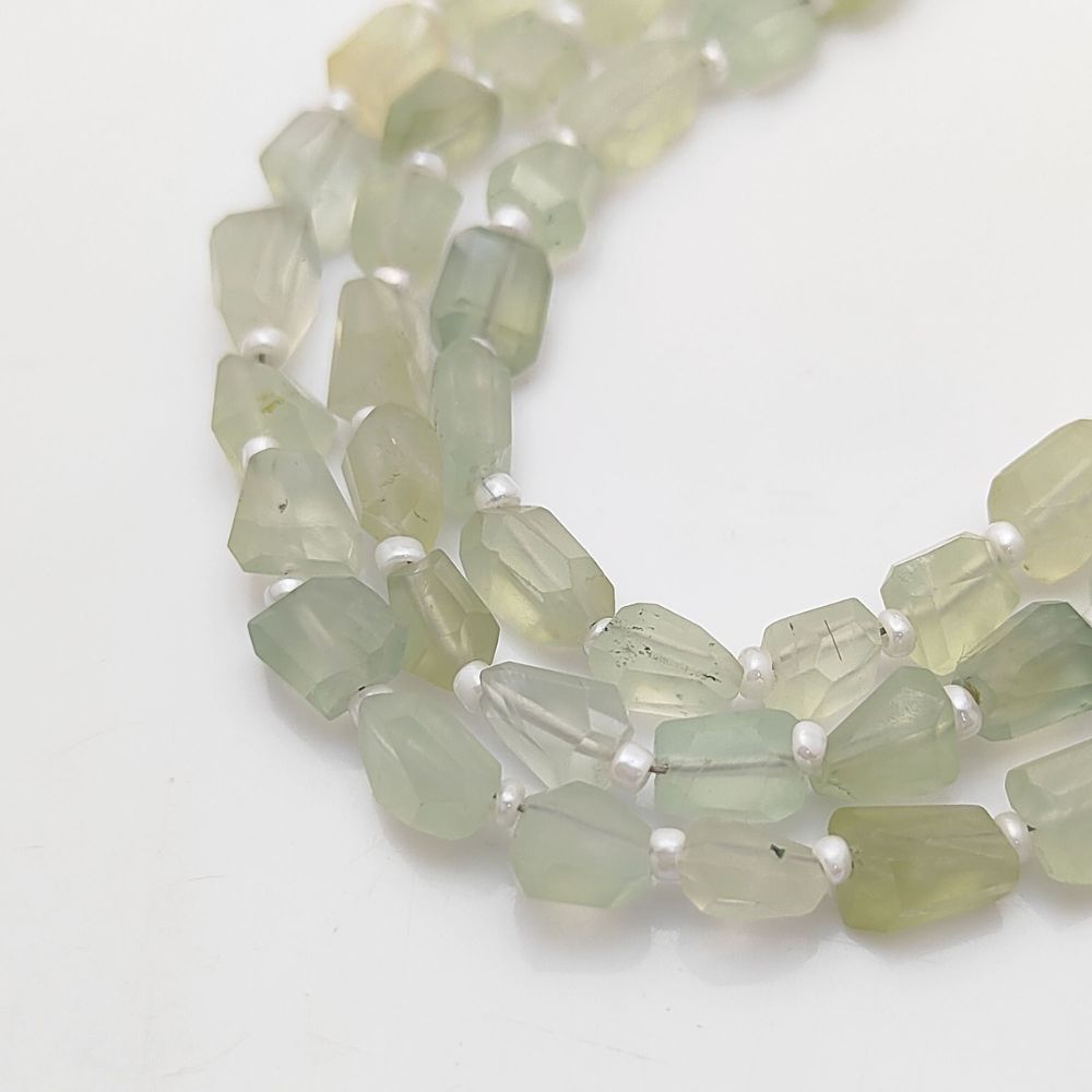 Genuine Green Prehnite Nugget Shape Beads 5-12 mm Gemstone Bead For DIY Jewelry Making For Bracelets & Necklaces