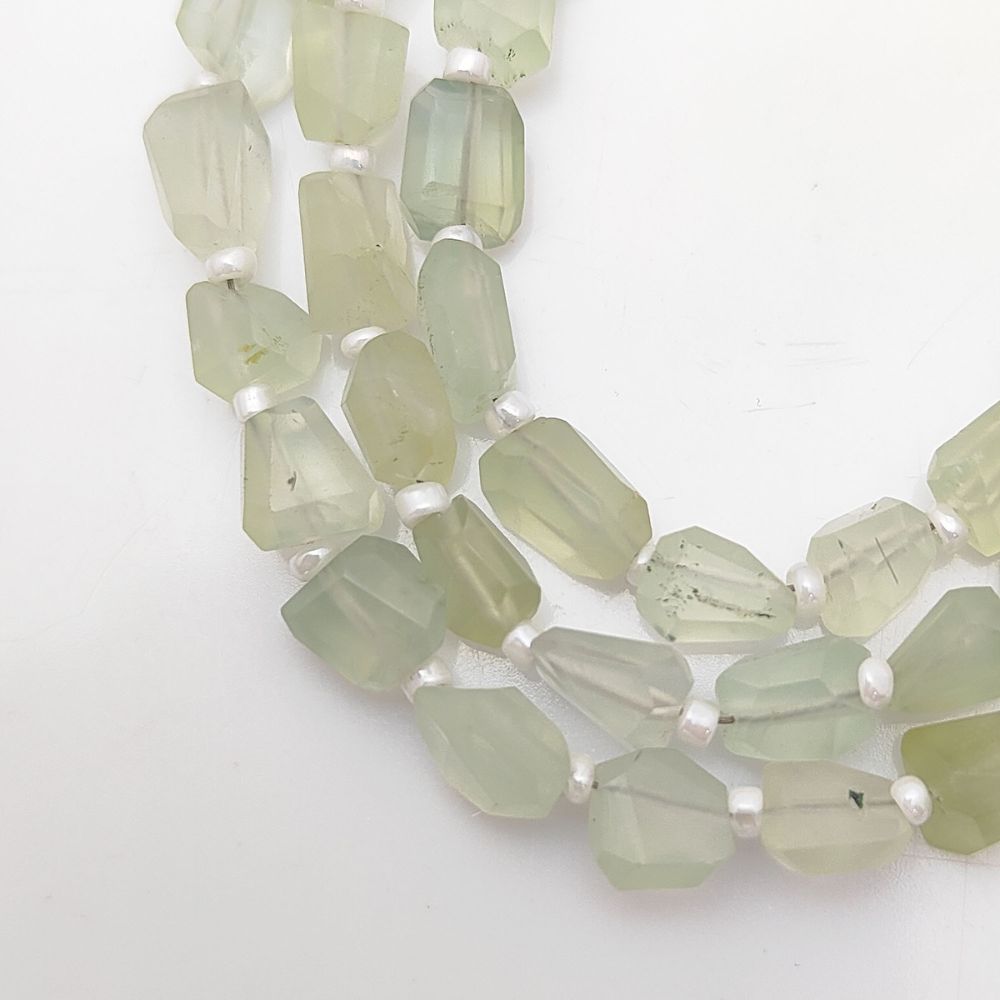 Genuine Green Prehnite Nugget Shape Beads 5-12 mm Gemstone Bead For DIY Jewelry Making For Bracelets & Necklaces