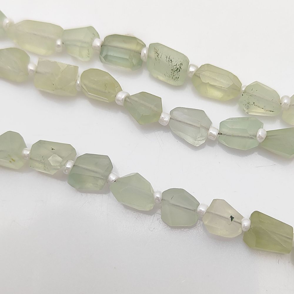 Genuine Green Prehnite Nugget Shape Beads 5-12 mm Gemstone Bead For DIY Jewelry Making For Bracelets & Necklaces