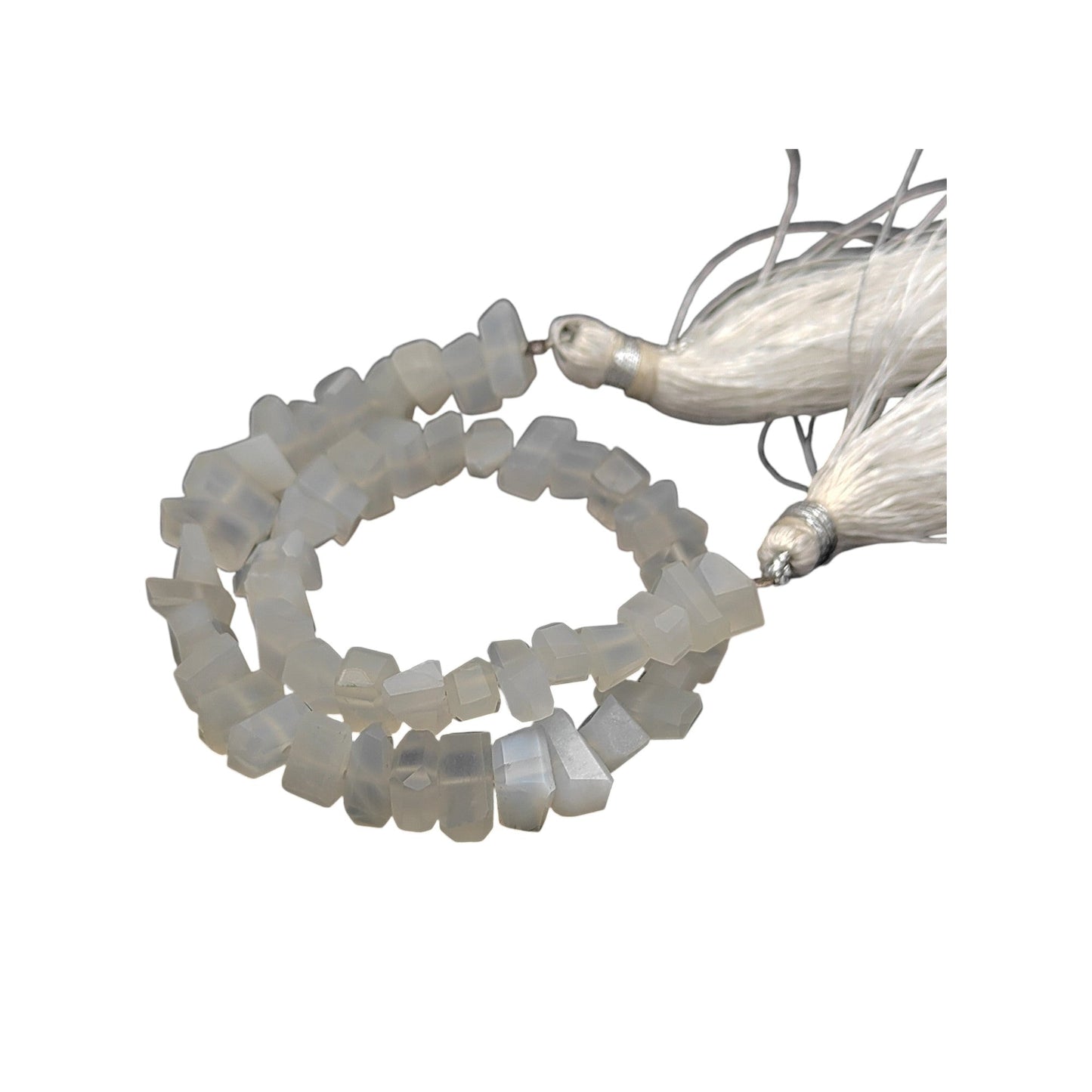 Soft Glow White Moonstone Chips – Perfect for Jewelry Making