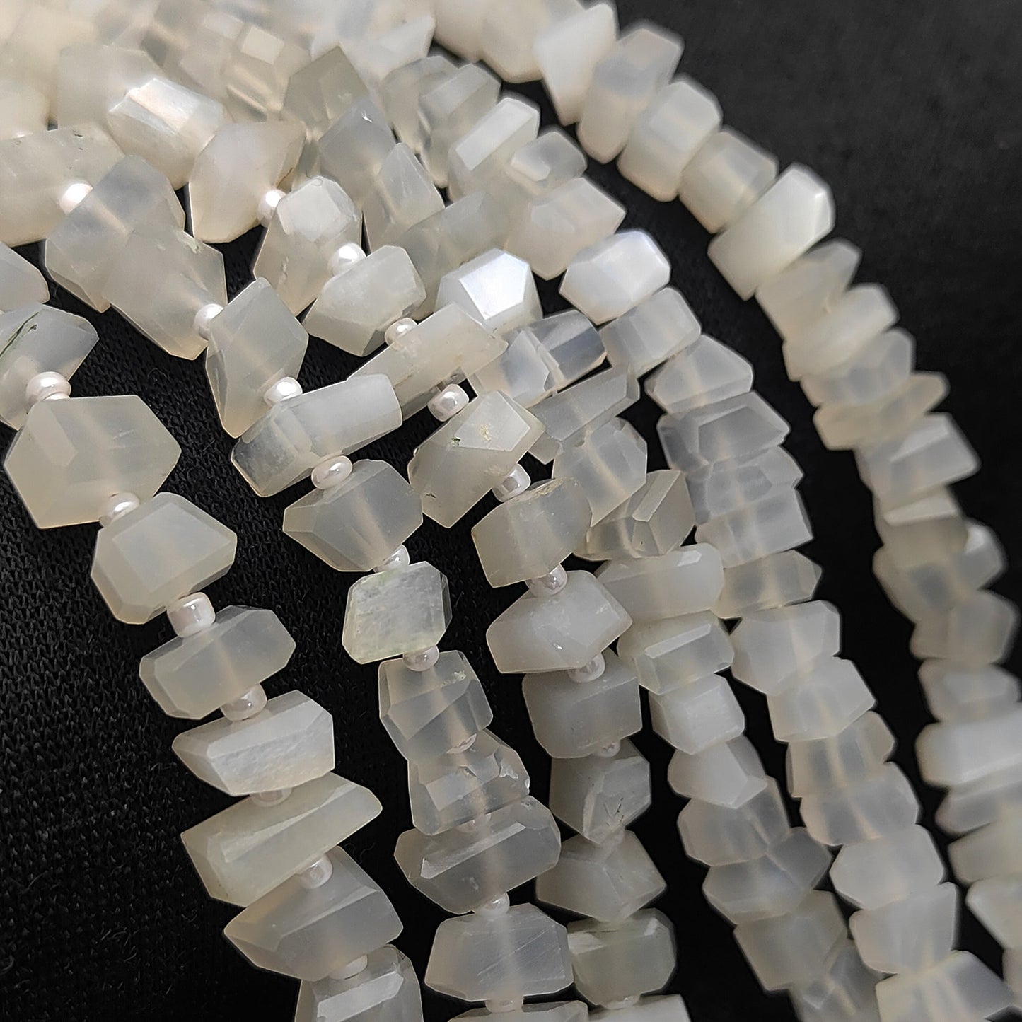 Genuine White Moonstone Loose Chips – Perfect for Crafts