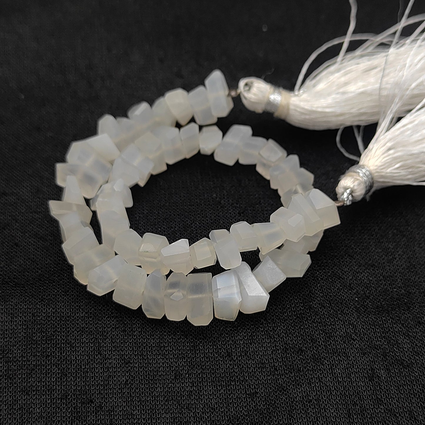 Genuine White Moonstone Chips – Soft Glow Nugget Beads
