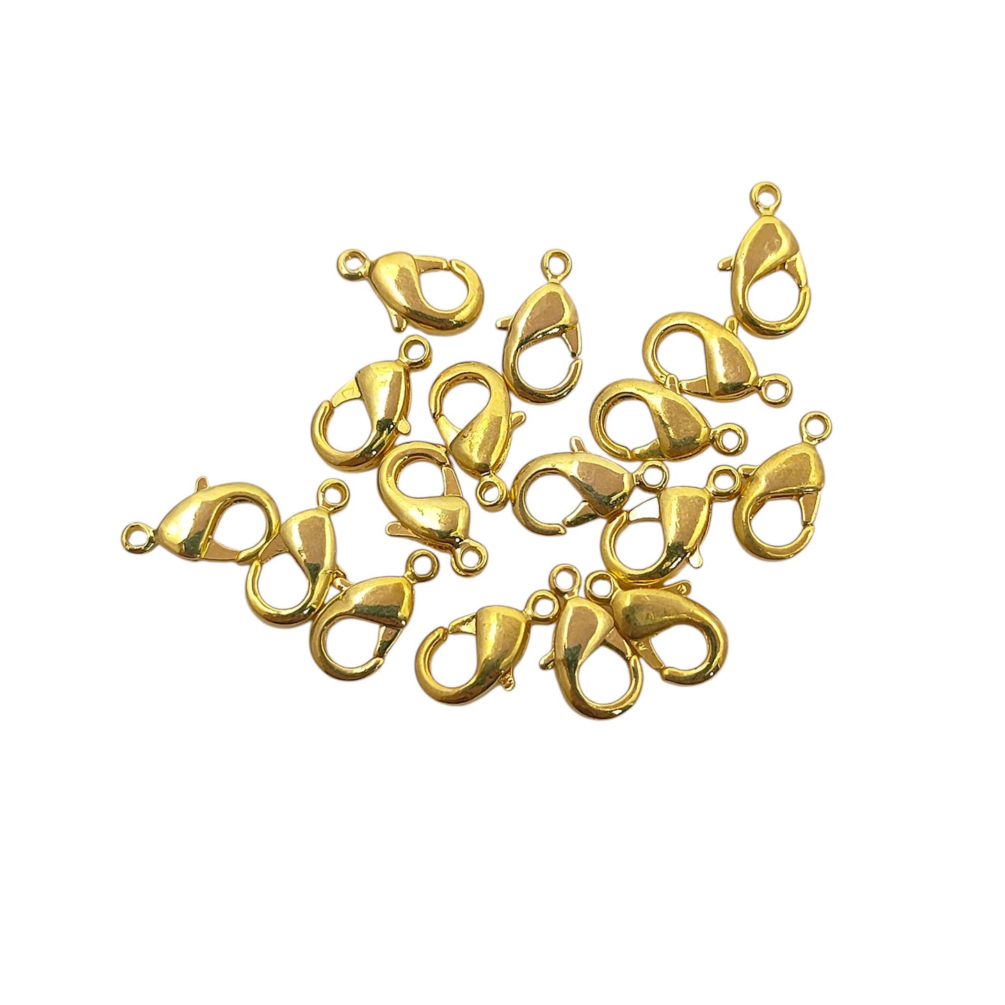Gold Plated Lobster Clasps in Multiple Sizes DIY Jewelry Making Components, Metal Jewelry Findings for Necklaces, Bracelets & Craft Projects – Selling 5pc Lot
