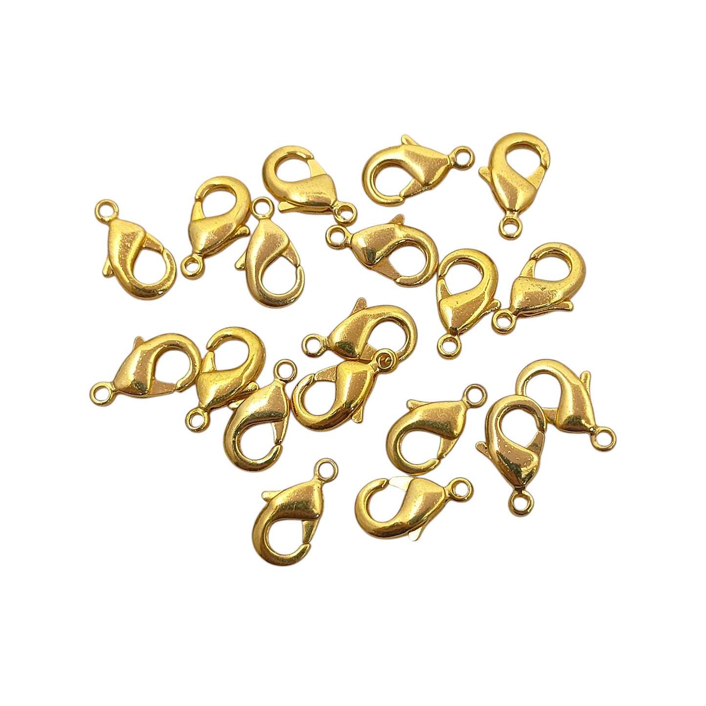 Gold Plated Lobster Clasps in Multiple Sizes DIY Jewelry Making Components, Metal Jewelry Findings for Necklaces, Bracelets & Craft Projects – Selling 5pc Lot