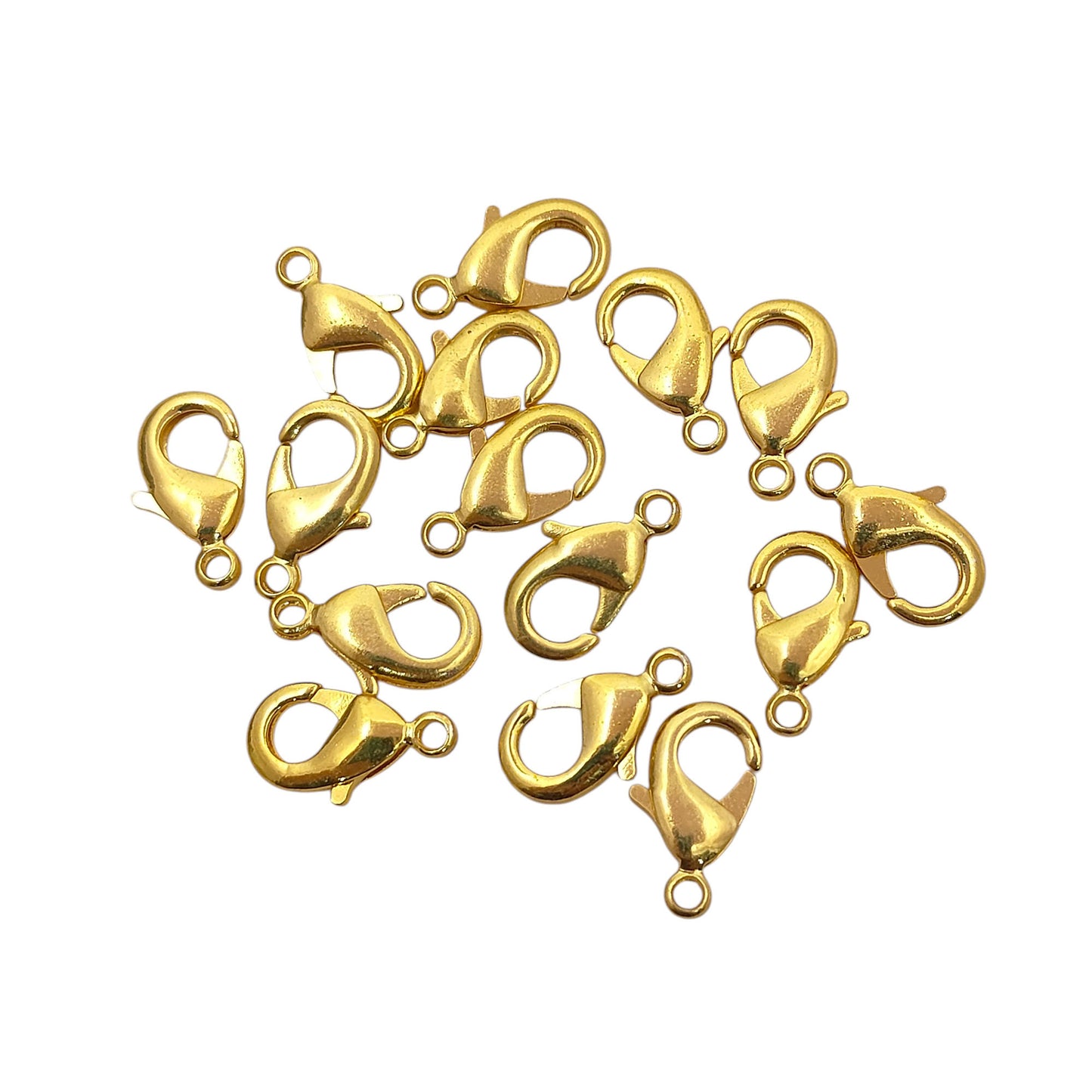 Gold Plated Lobster Clasps in Multiple Sizes DIY Jewelry Making Components, Metal Jewelry Findings for Necklaces, Bracelets & Craft Projects – Selling 5pc Lot