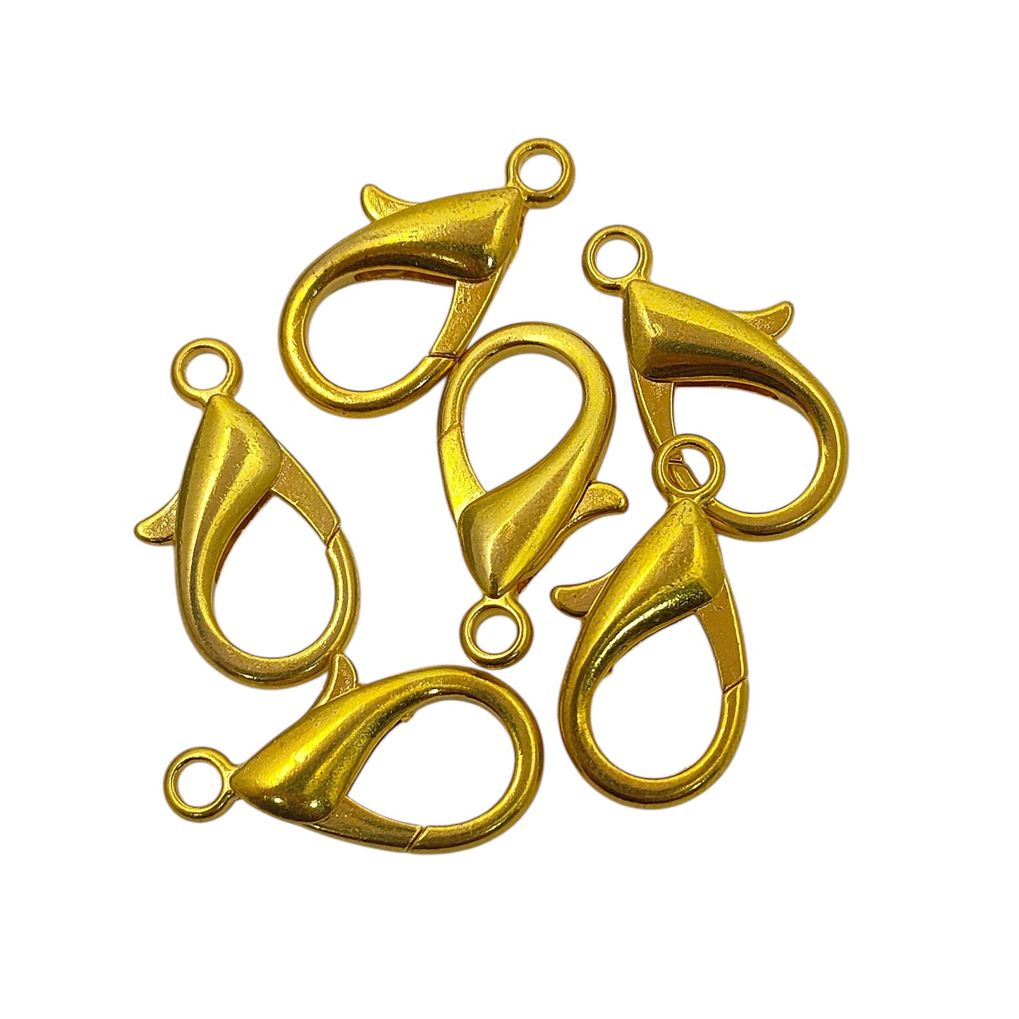 Gold Plated Lobster Clasps in Multiple Sizes DIY Jewelry Making Components, Metal Jewelry Findings for Necklaces, Bracelets & Craft Projects – Selling 5pc Lot