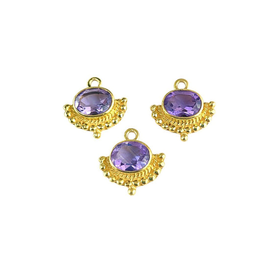 100% natural, high-quality Amethyst gemstone with a stunning deep purple hue.