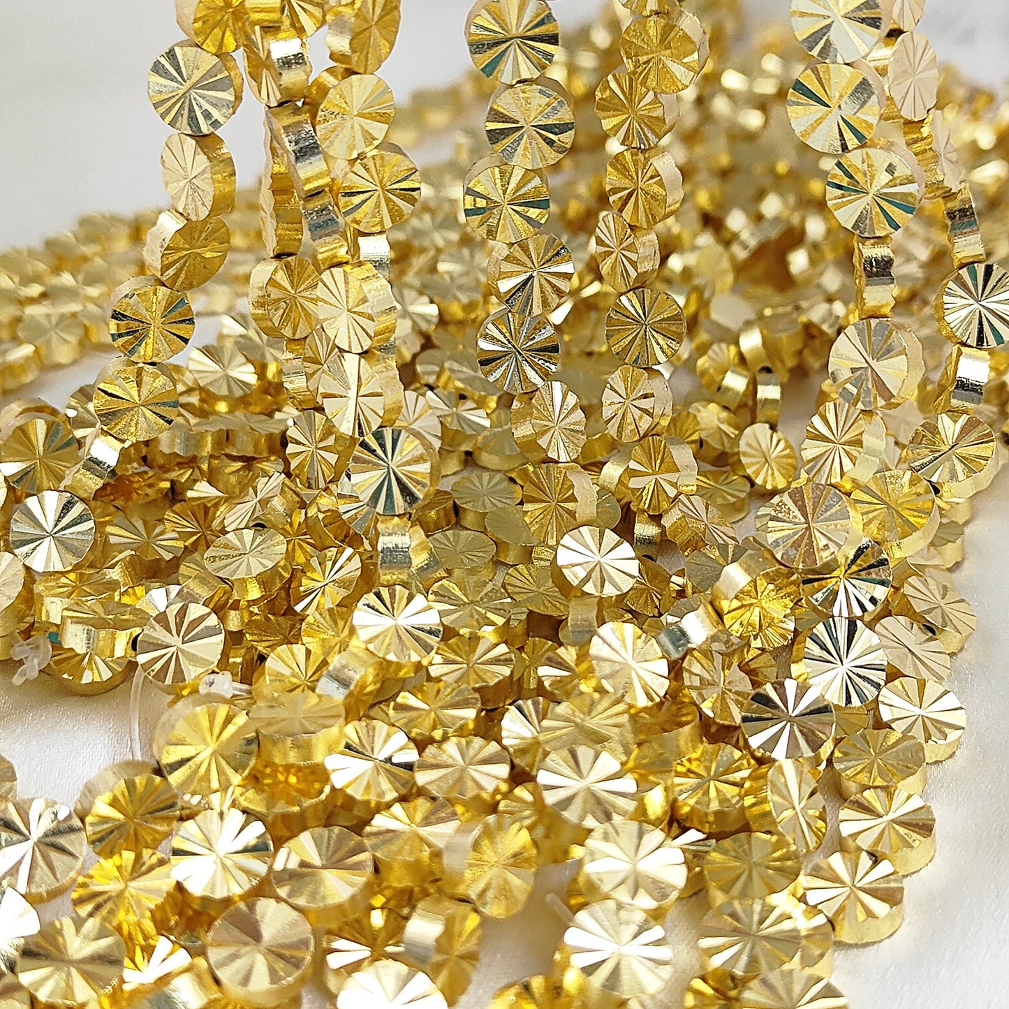 Flower beads with dual holes for DIY jewelry crafting