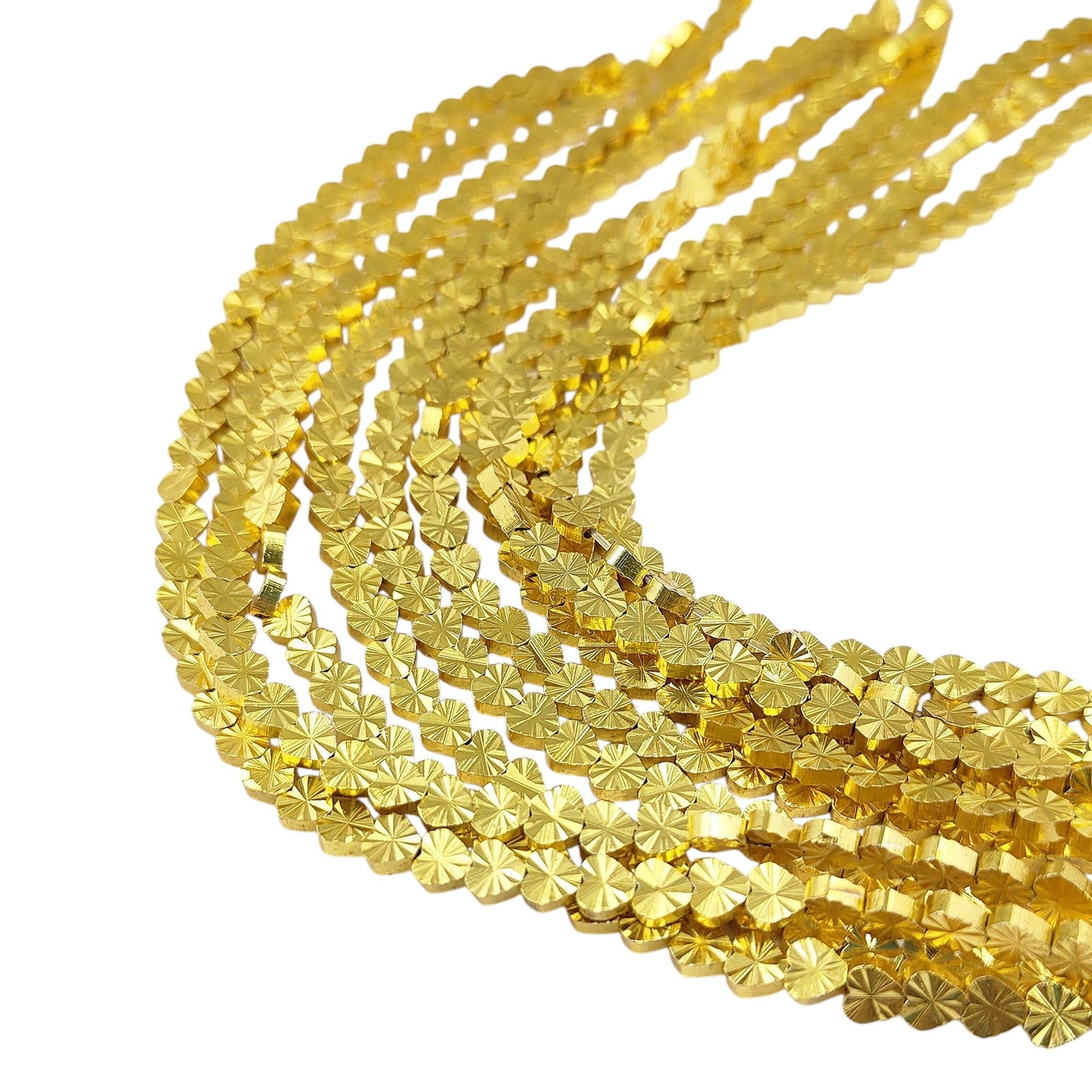 Gold plated heart spacer beads with textured brass finish for jewelry making