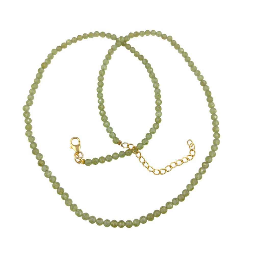 Handmade Peridot Beaded Necklace – August Birthstone Jewelry