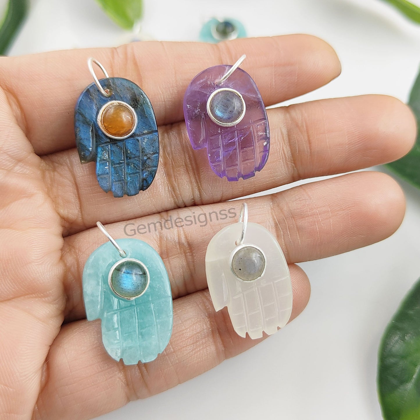 Crafted from Durable 925 Sterling Silver with Unique Gemstone Accents