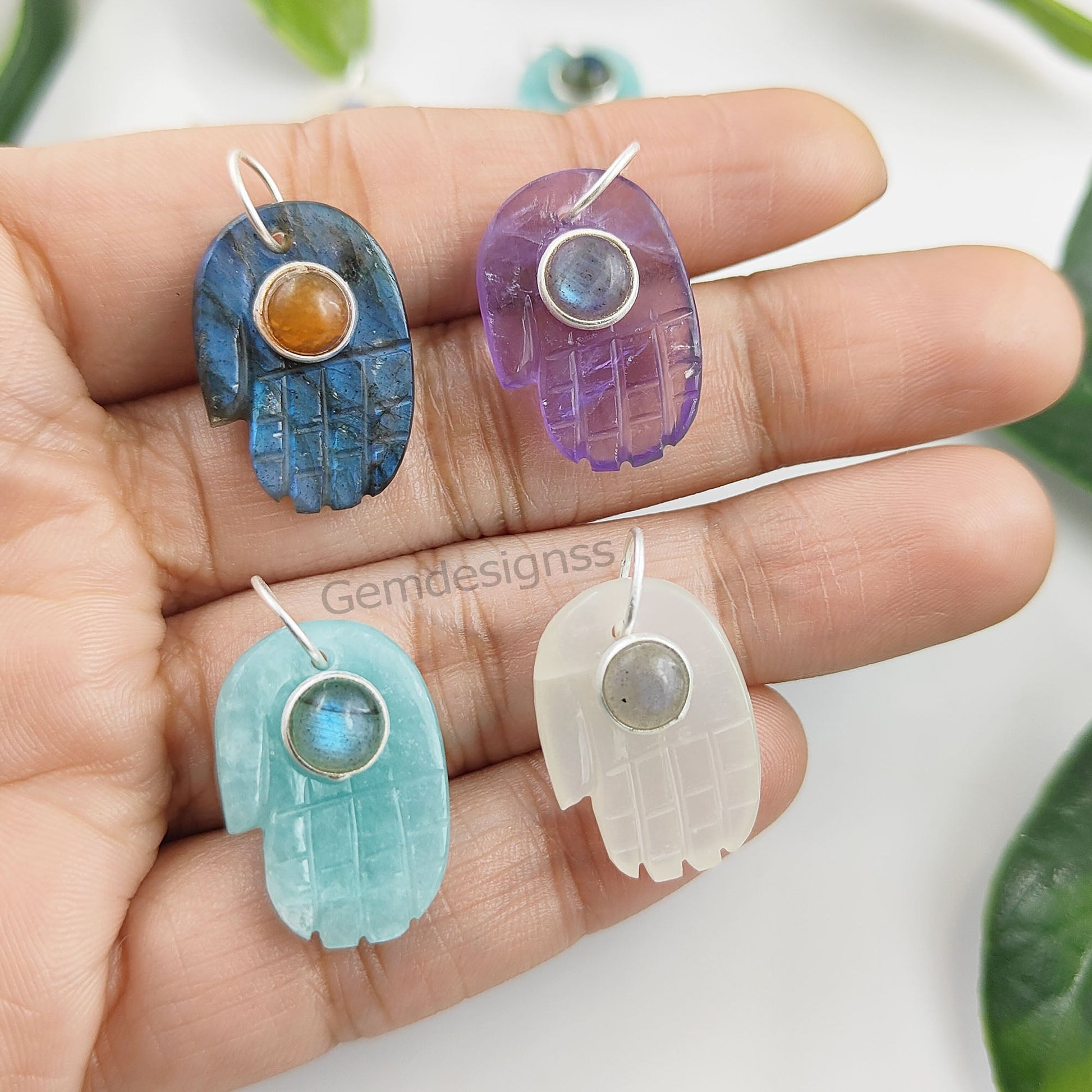 Crafted from Durable 925 Sterling Silver with Unique Gemstone Accents