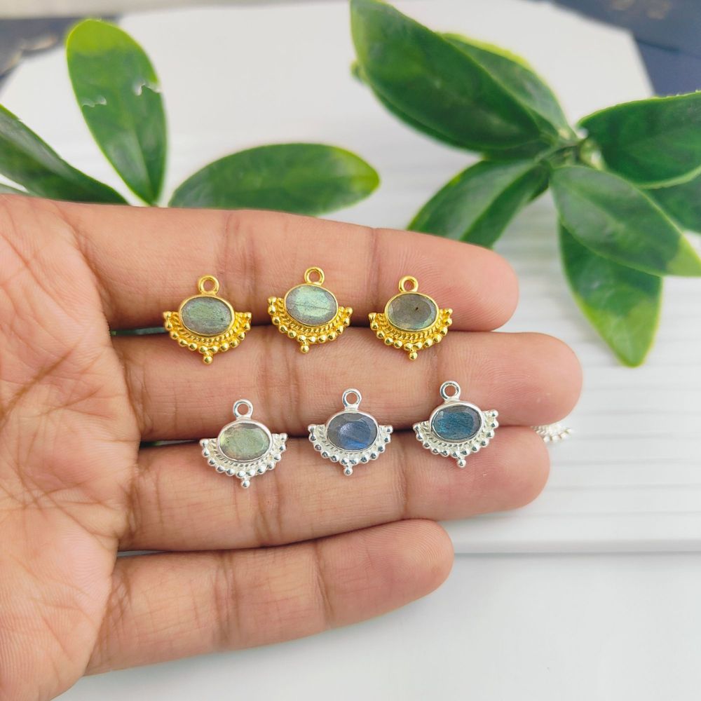 Each piece is hand-selected for its unique flash and brilliance, ensuring no two stones are alike.